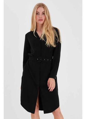 Rochie midi negru FRANSA femeie