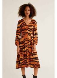 Rochie lungă portocaliu MANGO femme