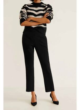 Pantalon 7/8 negru MANGO femeie