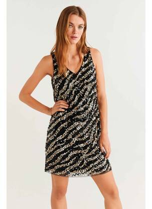 Rochie scurtă negru MANGO femeie