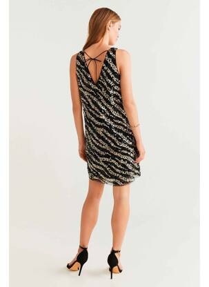 Rochie scurtă negru MANGO femeie