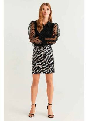 Fustă scurtă negru MANGO femeie