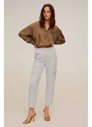 Pantalon cargo bej MANGO femeie