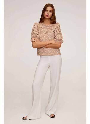 Bluză bej MANGO femeie