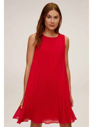 Rochie midi roșu MANGO femeie
