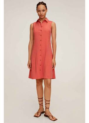 Rochie midi roșu MANGO femeie
