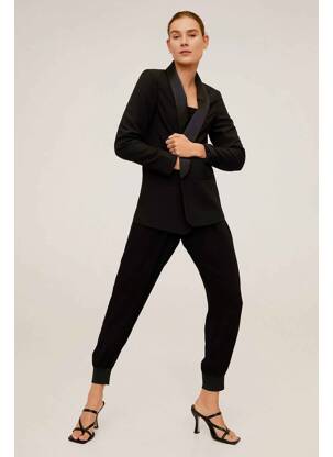 Pantalon larg negru MANGO femeie