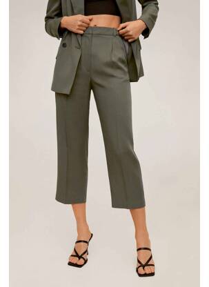 Pantalon 7/8 verde MANGO femeie