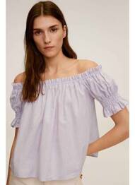 Top violet MANGO femme