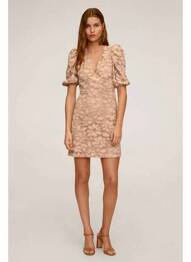 Rochie midi bej MANGO femme