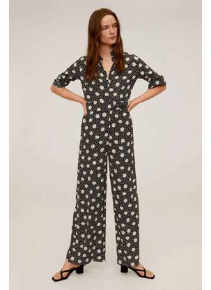 Salopetă-pantalon negru MANGO femeie
