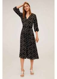 Rochie midi negru MANGO femme