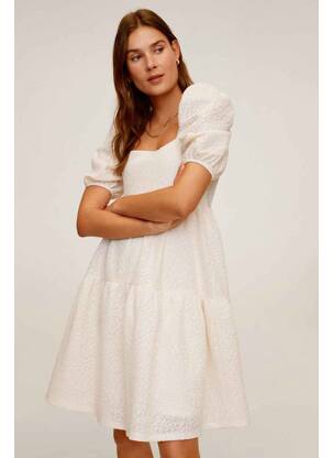 Rochie midi alb MANGO femeie
