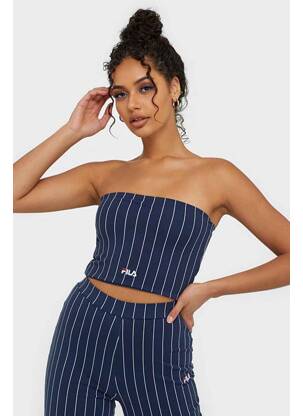 Top scurt albastru FILA femeie