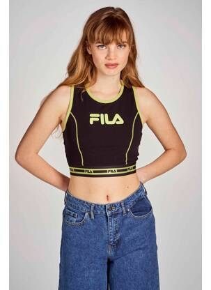 Top scurt negru FILA femeie