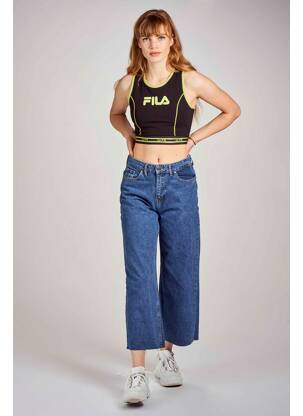 Top scurt negru FILA femeie
