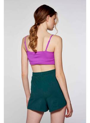 Top scurt violet FILA femeie