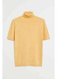 Pulover cu guler înalt galben MANGO femme