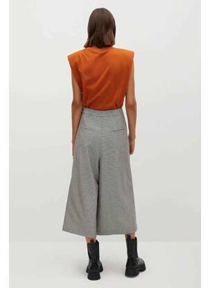 Pantalon trei sferturi gri MANGO femeie