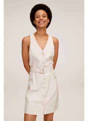 Rochie midi bej MANGO femeie