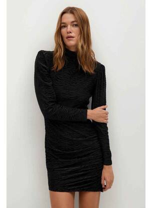 Rochie lungă negru MANGO femeie