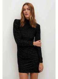 Rochie lungă negru MANGO femme