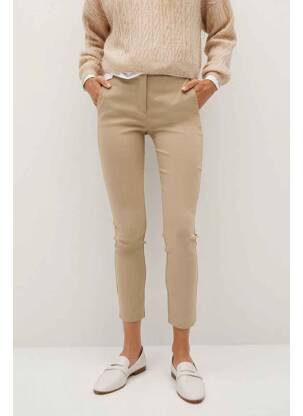 Pantalon slim maro MANGO femeie