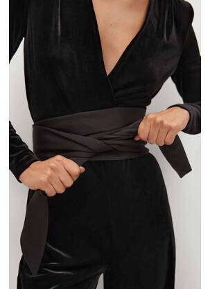 Salopetă-pantalon negru MANGO femeie