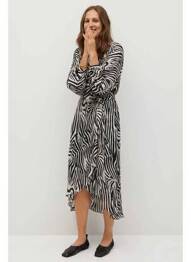 Rochie lungă negru MANGO femme