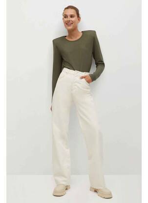 Tricou bej MANGO femeie