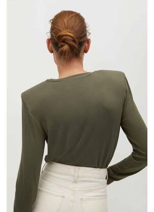 Tricou bej MANGO femeie