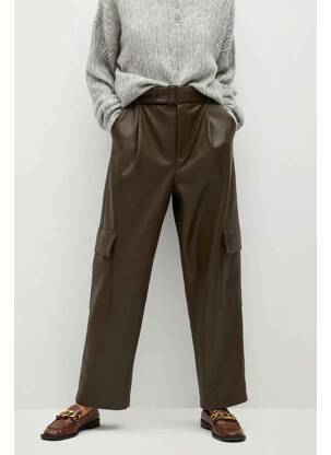 Pantalon larg bej MANGO femeie