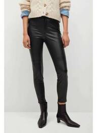 Pantalon slim negru MANGO femme