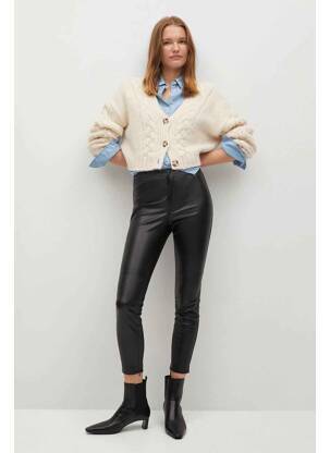 Pantalon slim negru MANGO femeie