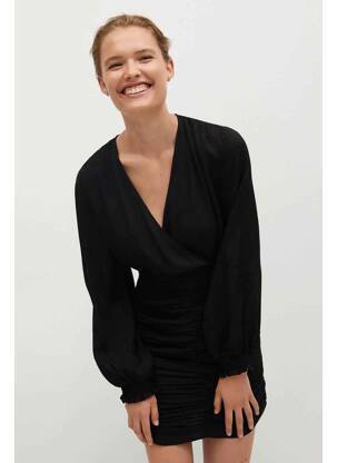 Rochie midi negru MANGO femeie