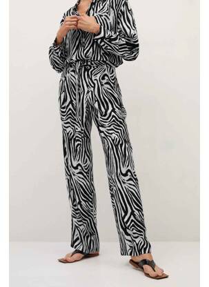Pantalon drept negru MANGO femeie