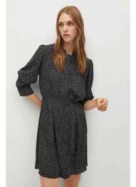 Rochie scurtă negru MANGO femme