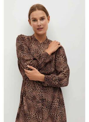 Rochie midi maro MANGO femeie