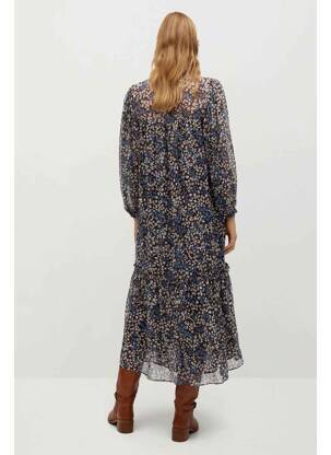 Rochie lungă maro MANGO femeie