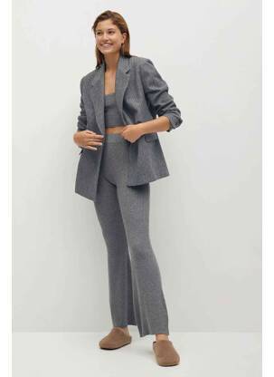 Pantalon evazat gri MANGO femeie