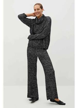 Pantalon drept negru MANGO femeie