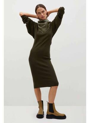 Rochie midi bej MANGO femeie