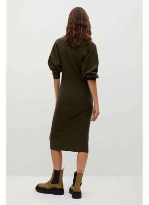 Rochie midi bej MANGO femeie