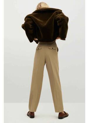 Pantalon drept maro MANGO femeie