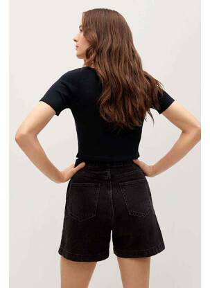 Top negru MANGO femeie