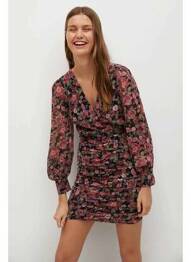 Rochie scurtă roz MANGO femme