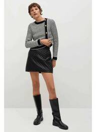 Fustă scurtă negru MANGO femme