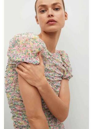 Rochie scurtă roz MANGO femeie