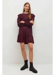 Rochie midi violet MANGO femme