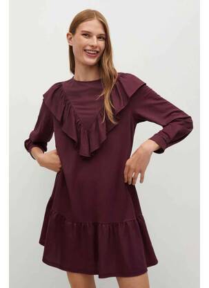 Rochie midi violet MANGO femeie